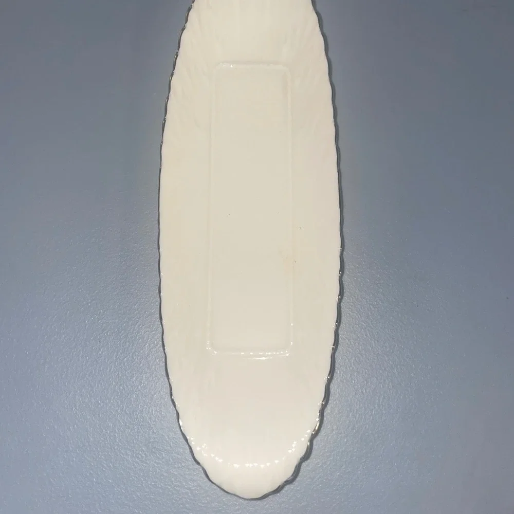 Lenox Ivory Porcelain‎ Rectangular Dish With Embossed Design 12